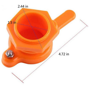 5 τμχ Honey Gate Valve for Bucket Durable Honey Gate Honey Extractor Tap Μελισσοκομικά προμήθειες