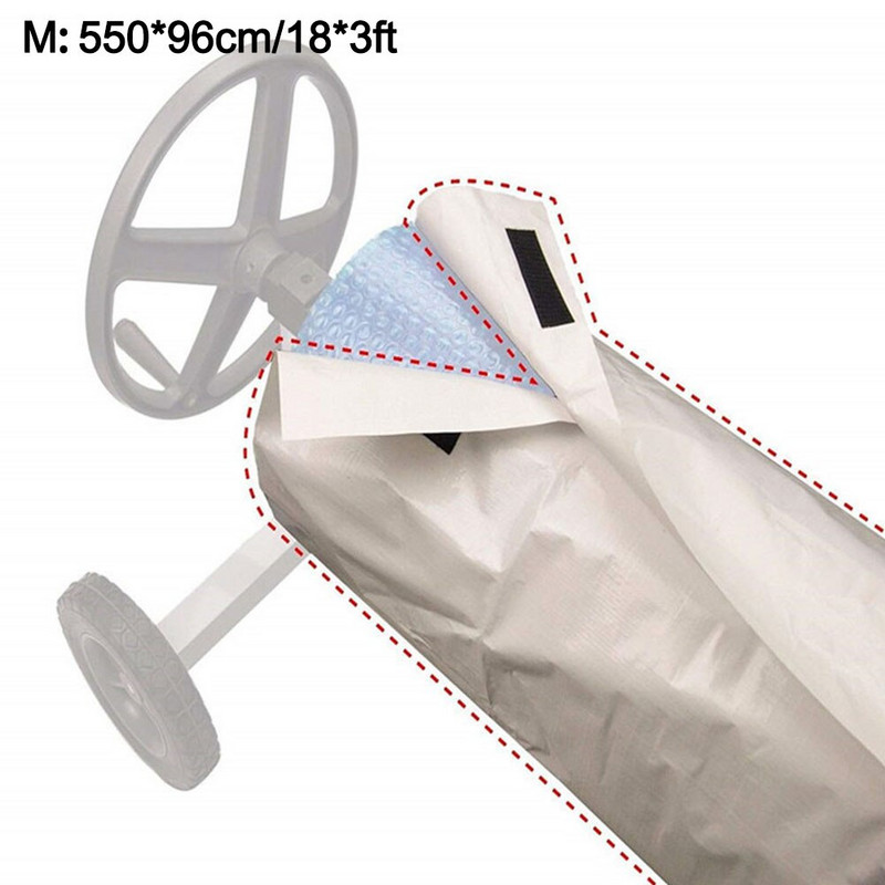 Kryt bazéna Vonkajší prachotesný vodotesný UV ochranný kryt pre bazén Solárny valčekový navijak Ochranný kryt Solárna deka Bazénový nástroj