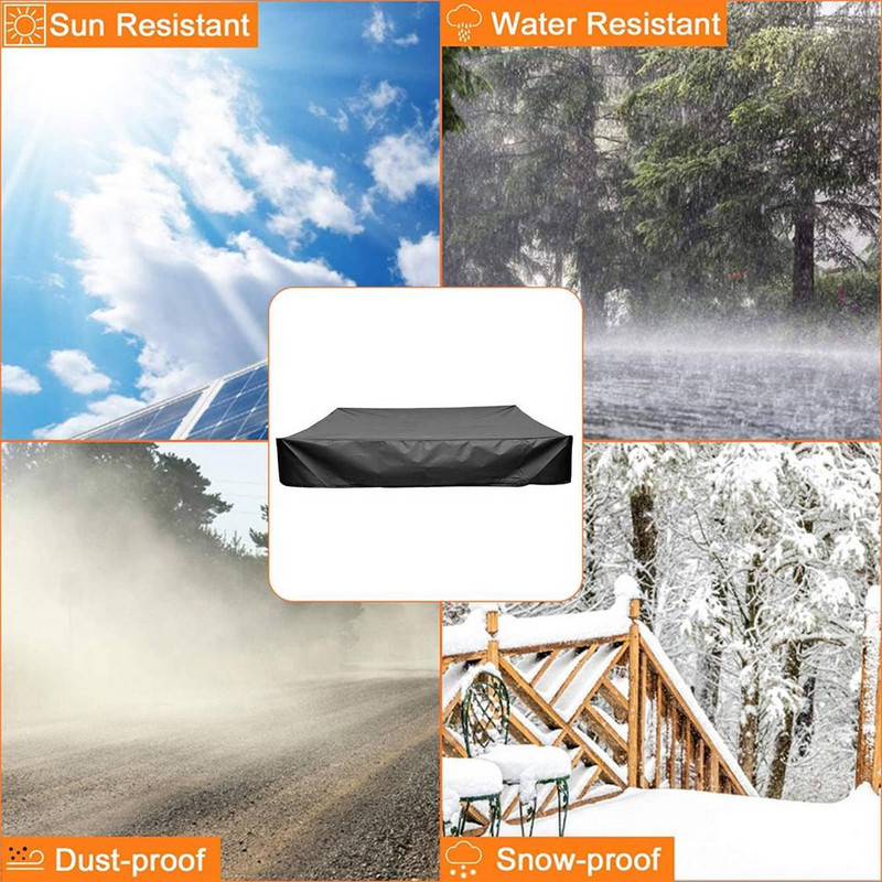 210D baseino žemės danga lauko apvali lapų apsauga nuo dulkių tentas apvalus baseino dangtis vandeniui atsparus nešiojamas apsauginis kilimėlis