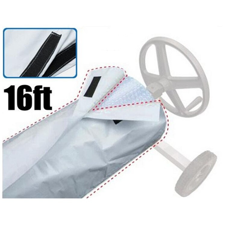 Baseino ritininis dangtis S/M/L/XL atvirame ore esantis baseino dangtis, atsparus vandeniui, apsaugantis, skirtas sodo baseino apvyniojimui lauke