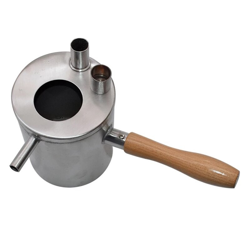 1 vnt bičių vaško pylimo puodas nerūdijančio plieno bičių vaško lydymo indas vaško lydymo indas žvakių įrankis bitininkystei