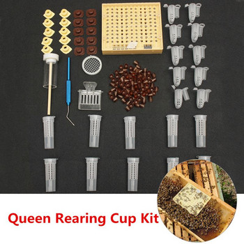 155Pcs Plastic Queen Rearing System Cultivating Box Cell Cups Bee Catcher Cage Beekeeping Tool Equipment