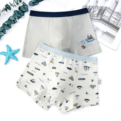 Dviejų vaikiškų bokserių komplektas su skirtingu raštu berniukams