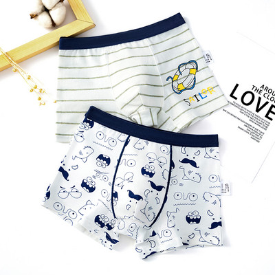 Dviejų vaikiškų bokserių komplektas su skirtingu raštu berniukams