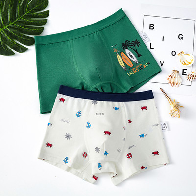 Dviejų vaikiškų bokserių komplektas su skirtingu raštu berniukams