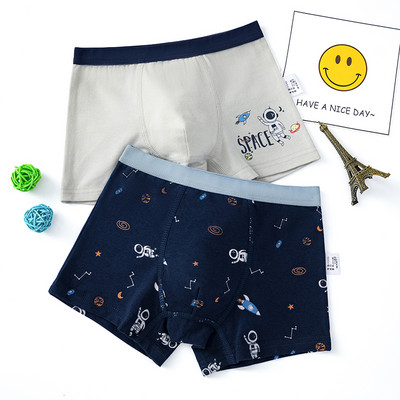 Dviejų vaikiškų bokserių komplektas su skirtingu raštu berniukams