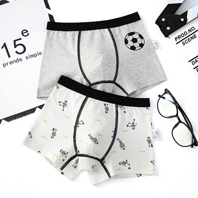 Dviejų vaikiškų bokserių komplektas su skirtingu raštu berniukams