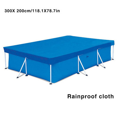Dangtis medžiaginis kilimėlio dangtis 400*211CM/300*200CM/260*160CM/220*150CM baseino rėmas sodo baseino dangtis nuo lietaus atsparus dulkių dangtelis