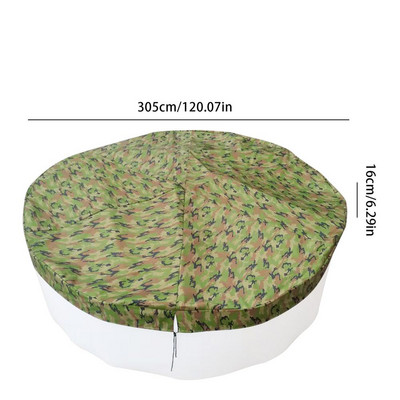 Skladací okrúhly kryt na bazén 366 cm, 305 cm, 240 cm, izolovaný, chránič bazéna z oxfordskej látky, záhradné príslušenstvo, dropshipping