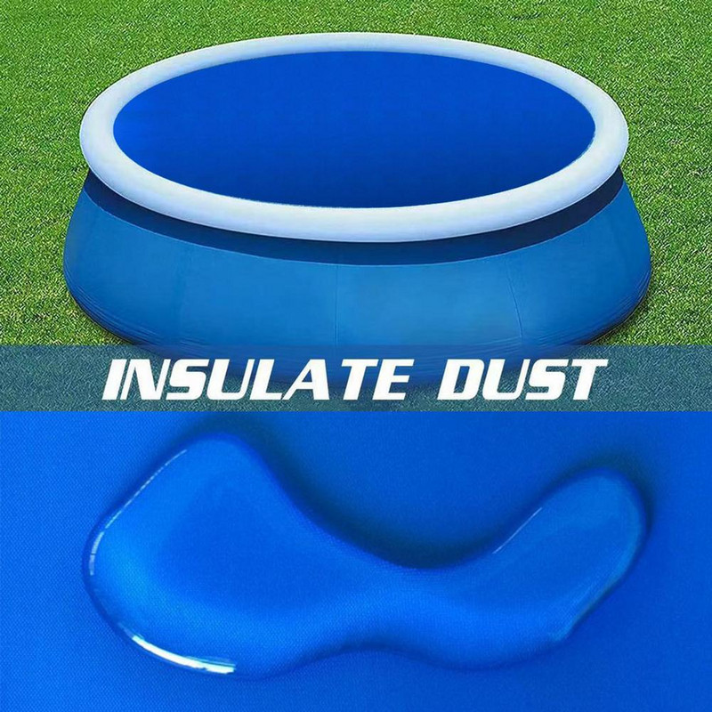 Okrúhly kryt bazéna, oxfordská látka, tepelná izolácia, prachotesný štít, kryt bazéna pre rámové bazény Iatable