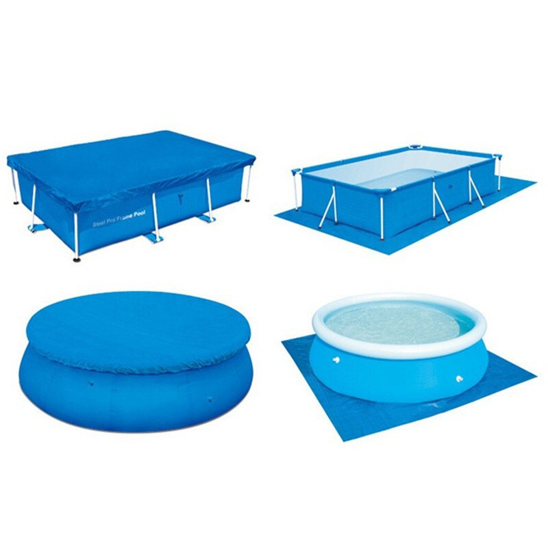 1 ks krycia látková rohožka krycí rám bazéna pre záhradný kryt bazéna odolný voči dažďu a prachu, príslušenstvo