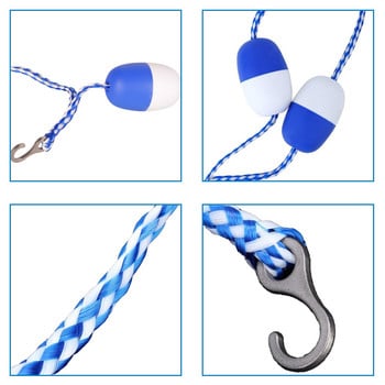 Pool Safety Rope & Float Kit Swimming Pool Safety Separation Line with Pool/Hokks Swim Pool Lane Line Divide New Float Swimming