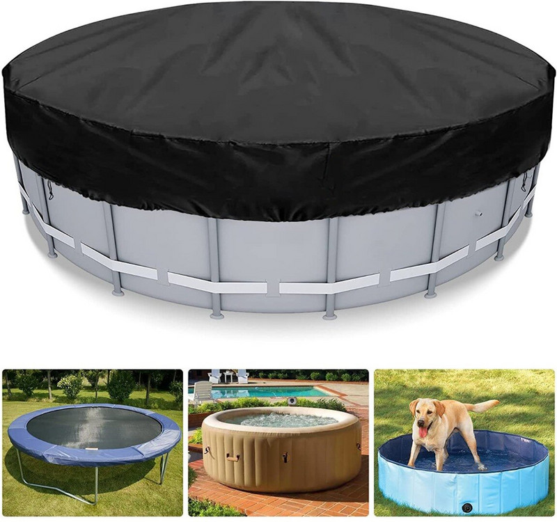 Ochranný kryt na okrúhly bazén, vodotesný solárny kryt, skladacie prenosné vonkajšie bazény, príslušenstvo