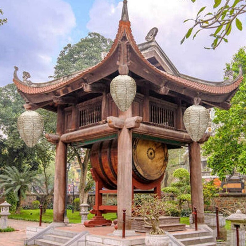 Akcia! 4 ks osie hniezdo, návnada na zavesenie, falošné osie hniezdo, papierová návnada, bezpečná falošná pasca, účinné ekologické papierové osie hniezdo do záhrady