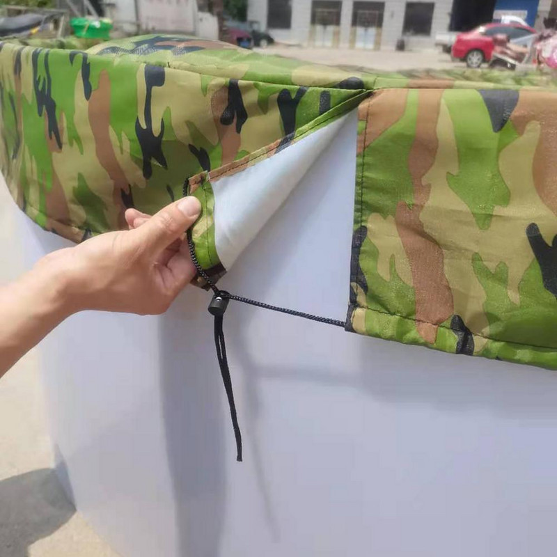 Sulankstomas apvalus baseino dangtis Izoliuotas baseino dangtis Apsauga Namų sodo reikmenys Lauko kubilai Dalys Priedai