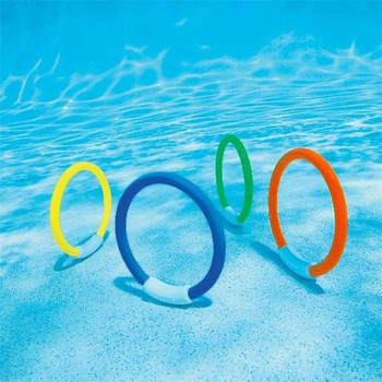 Σετ παιχνιδιών κατάδυσης Πισίνα Παιχνίδι ρίψης Δαχτυλίδια κολύμβησης κατάδυσης Κύκλος υποβρύχια αξεσουάρ πισίνας παραλίας Παιδικό καλοκαιρινό δώρο