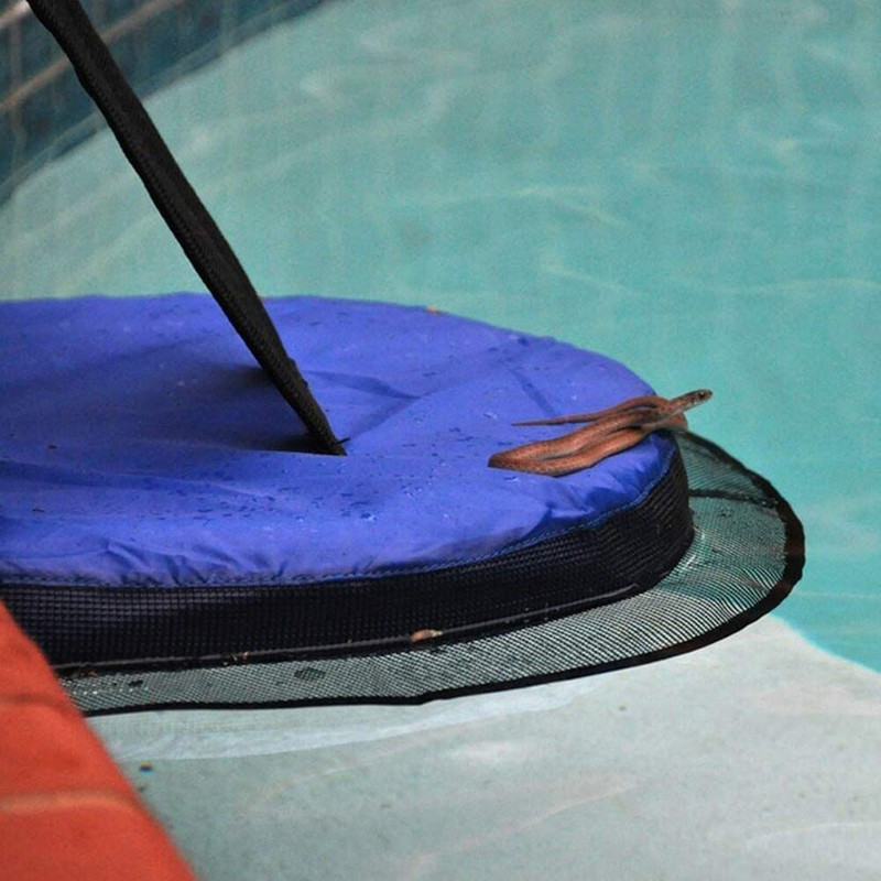 Úniková rampa do bazéna, úniková sieť pre zvieratá z bazéna, ochranný kanál, záchrana tvorov v hmle, záchrana vtákov