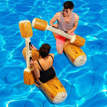 4 бр./компл. Battle Log Rafts Надуваем басейн Fight Float Row Toys Battle Log Rafts Детски летни игри за водни спортове Float Toys