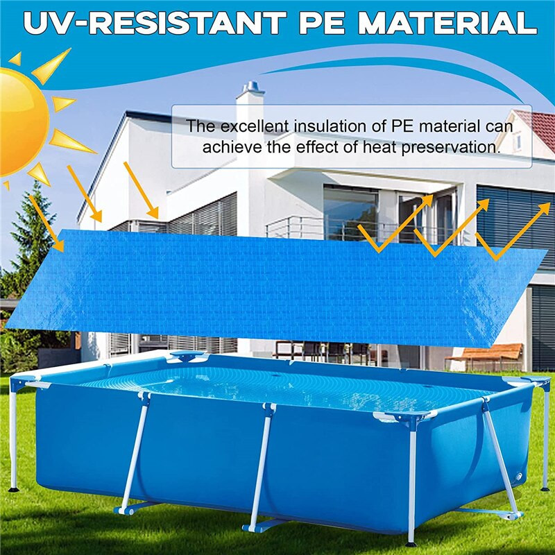 Kryt bazéna, náhradný obdĺžnikový kryt bazéna, prachotesná záhradná izolačná fólia, kryt horúcich prameňov