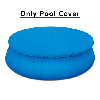 Κάλυμμα πισίνας Ορθογώνιο/Στρογγυλό ηλιακό Καλοκαιρινό αδιάβροχο μπανιέρα πισίνας σκόνη ύφασμα PE εξωτερικού χώρου Εξάρτημα Κάλυμμα πισίνας