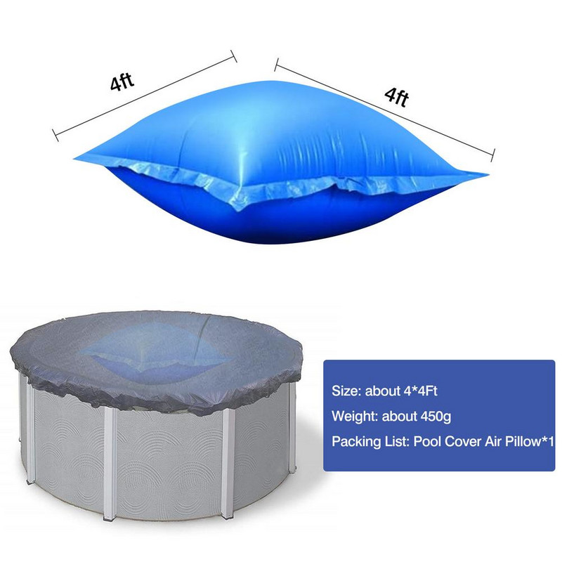 Nafukovací vankúš do bazéna, zimný nafukovací vankúš do bazénov, plávajúci zimný vankúš, vhodná opierka krku pre kryt bazéna