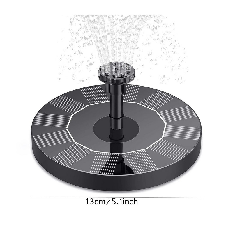 Plávajúca solárna fontána Záhradný vodopád Fontána Bazén Jazierko Vtáčia vanička Solárny panel Fontána Vodné čerpadlo Záhradná dekorácia