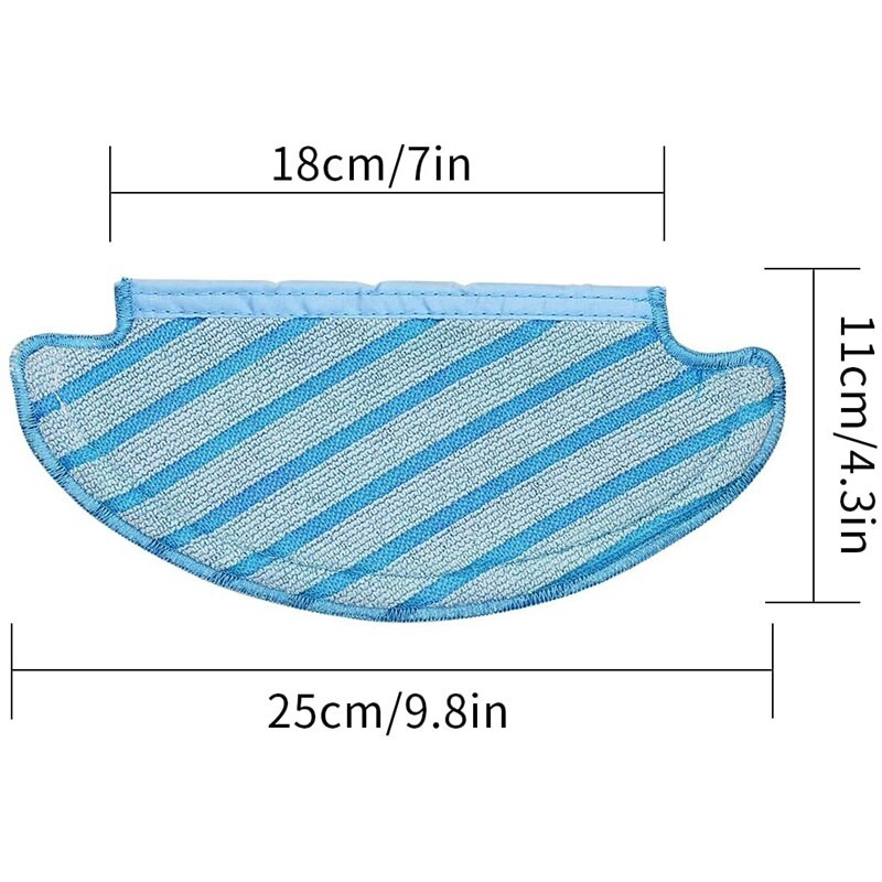 30 ks náhradných mopovacích podložiek pre ECOVACS mikrovláknové mopovacie utierky pre DEEBOT OZMO T8 AIVI/ T8 / T8+/ T9/ T9+/ N8