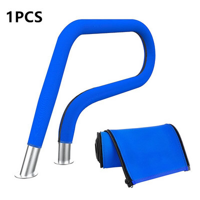 Vonkajšia podložka na lakťovú opierku, neoprénová látková rukoväť, protisklzová ochranná modrá krytka zábradlia do bazéna, protišmykové kryty zábradlia, 8 stôp