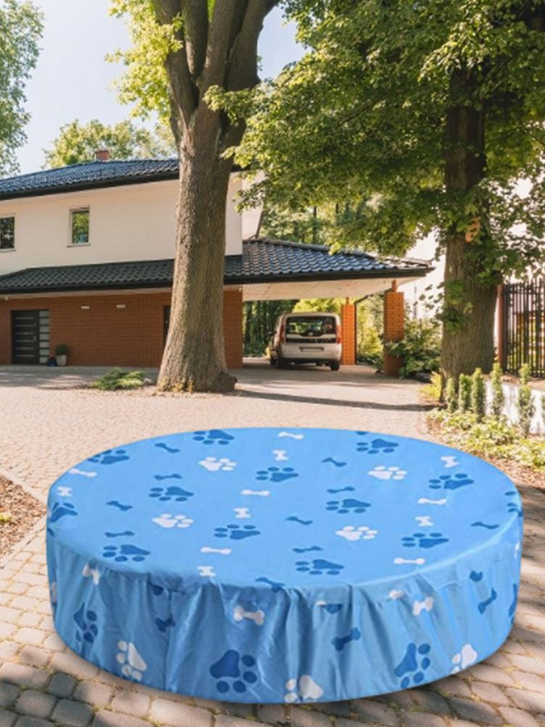 Kryt bazéna, vonkajší skladací chránič bazéna, chránič vane na kúpanie, mačacia labka, vodotesný okrúhly kryt bazéna, solárna plachta
