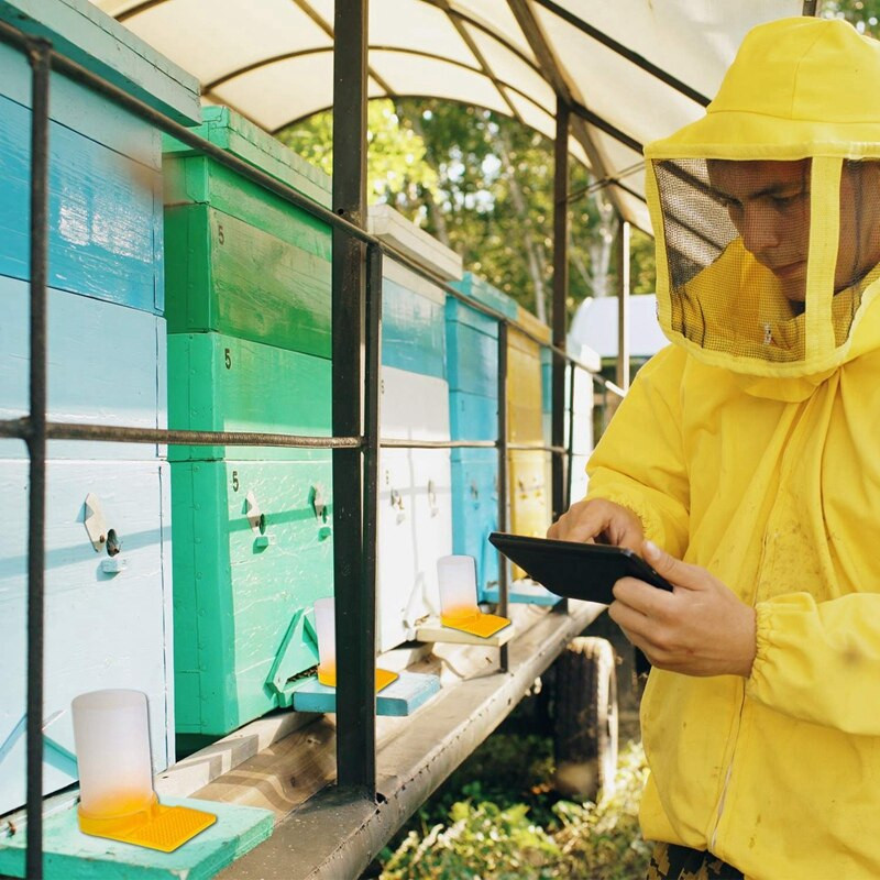 Dávkovač vody do úľa, med, vstupné kŕmidlo do úľa, pitná voda pre včely, včelárske vybavenie, nástroje pre včelárov, 4 ks