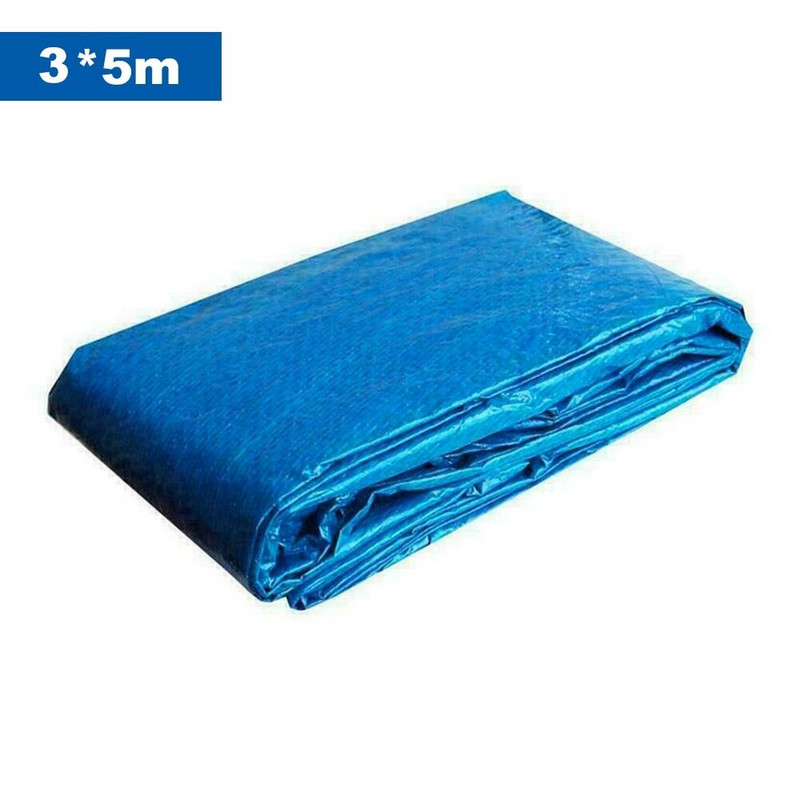 Obdĺžniková solárna letná vodotesná plachta na bazén, UV odolná vonkajšia polyesterová tkaná látková deka na bazén