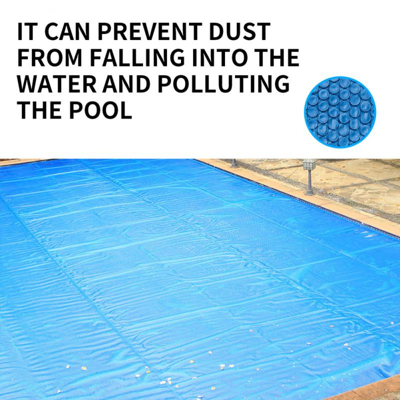 Obdĺžnikový bazénový solárny kryt, vodotesný bazénový tepelnoizolačný film, tepelnoizolačná deka, príslušenstvo k bazénu