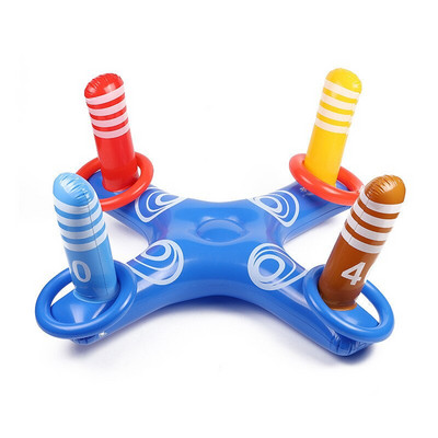 Nafukovací krúžok na hádzanie Ferrule Nafukovací krúžok na hádzanie bazénovej hry Hračka pre deti Vonkajší bazén Plážová zábava Letná vodná hračka