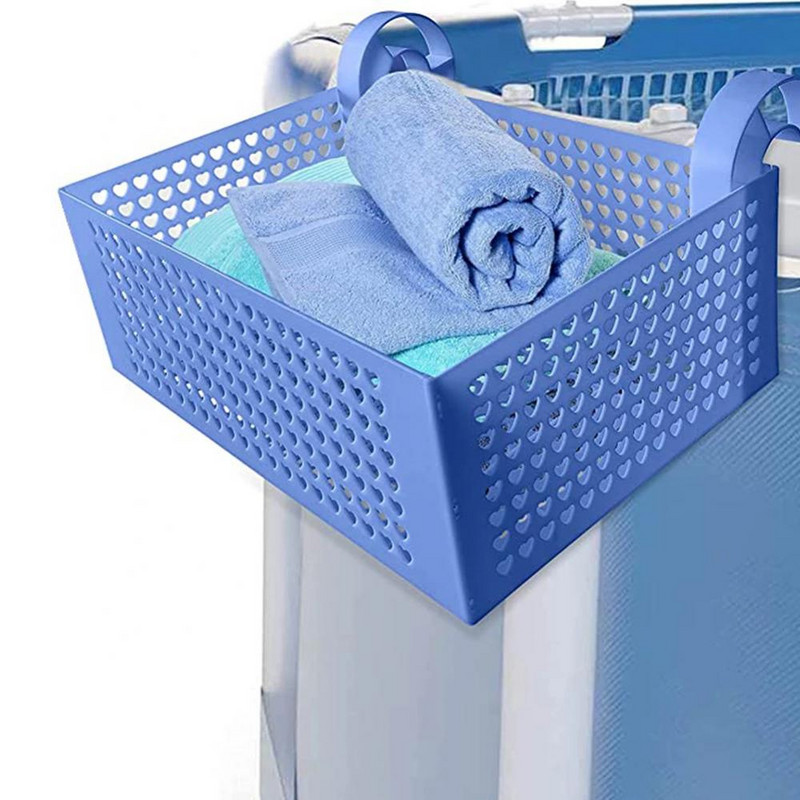 Závesný úložný košík do bazéna, prenosný odnímateľný organizér, príslušenstvo do bazéna s loptičkami, plávanie, plastový košík, plážový úložný košík na pláž