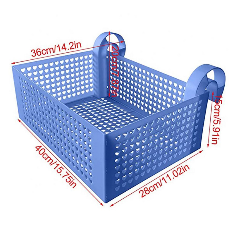 Závesný úložný košík do bazéna, prenosný odnímateľný organizér, príslušenstvo do bazéna s loptičkami, plávanie, plastový košík, plážový úložný košík na pláž
