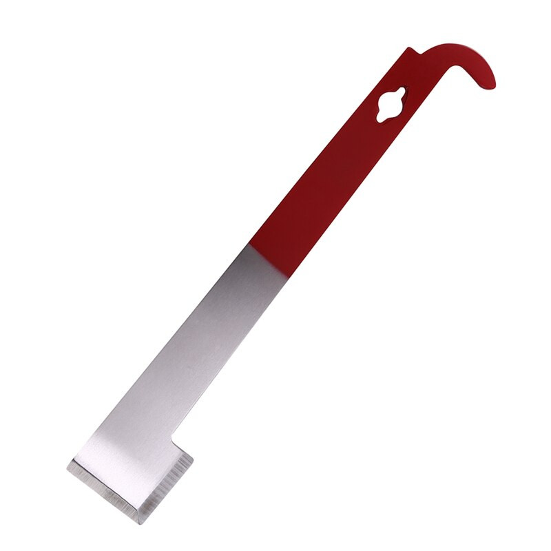 2 kusy z nehrdzavejúcej ocele, nástroj na včelí úľ, J-háček, zdvíhač a škrabka na rámy pre včelárov