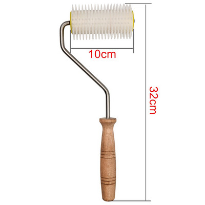 1 vnt bičių medaus ištraukimo adatų volelis plastikinis + medinis bitininkystės šukos įrankių rinkinys Namų sodo reikmenys