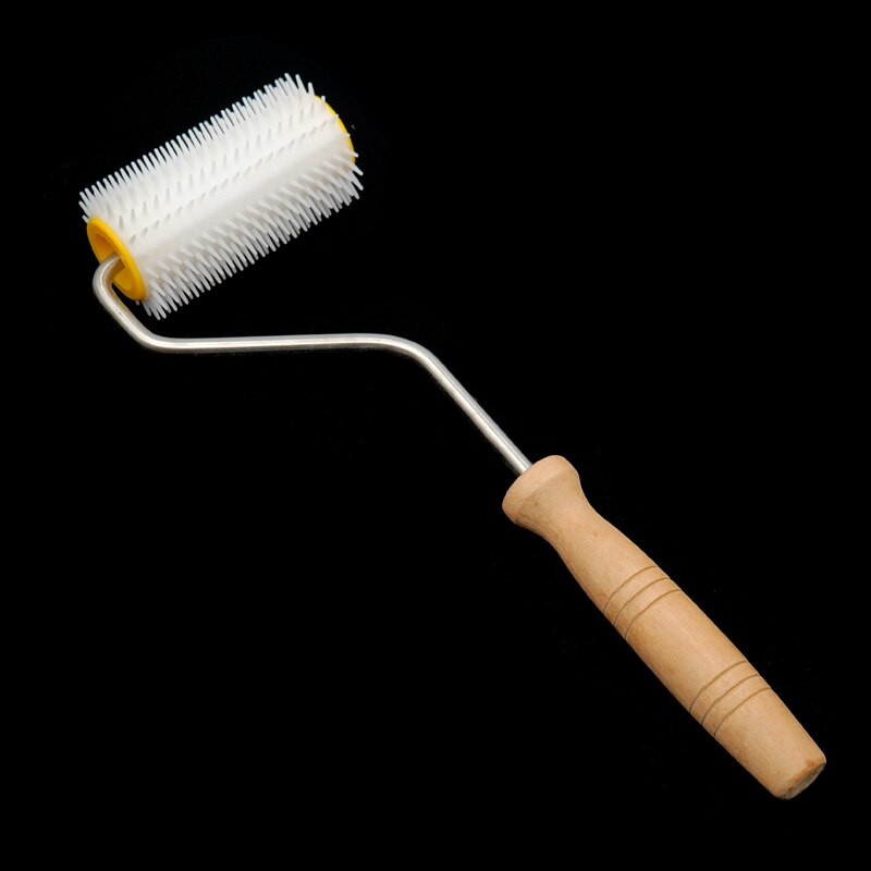 1 vnt bičių medaus ištraukimo adatų volelis plastikinis + medinis bitininkystės šukos įrankių rinkinys Namų sodo reikmenys