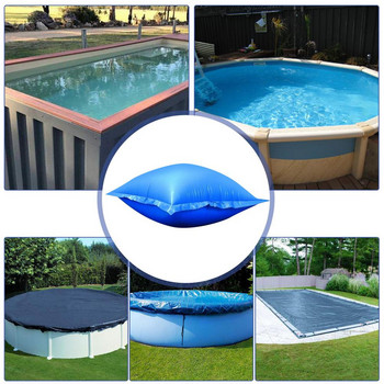Плувни басейни 4x4 фута, плаващи, предотвратяващи избледняване, издръжлива въздушна възглавница за зимуване, удобни квадратни горещи вани, преносими градински инструменти