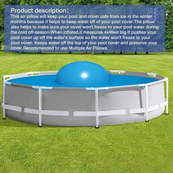 4 фута зимна възглавница за басейн Въздушна възглавница за зимуване за надземен басейн Издръжлива PVC плаваща спа кръгла гореща вана Многофункционална