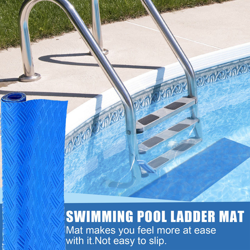 Rebríková podložka pre nadzemné bazény, podložka pod rebrík do bazéna pre bezpečnostnú fóliu, protišmyková podložka pod rebrík do bazéna, podložka pod bazén 9x35 palcov