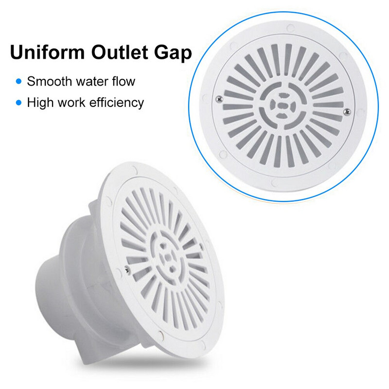 Náhradný okrúhly ABS plastový odtok do bazéna, odtok vody do hlavného odtoku do bazéna, vírivka, akvárium.