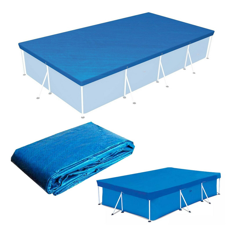 1 ks kryt na bazén, polyesterová tkaná látka, veľká prachotesná podlahová rohožka, kryt na vonkajšiu bublinovú vilovú záhradnú bazénovú jazierko