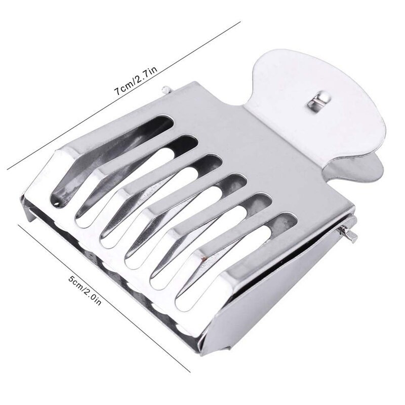 5 ks nerezových klipov na chytanie včelích kráľovien, nástroj na chytanie kráľovien do klietky, včelárske vybavenie (5)