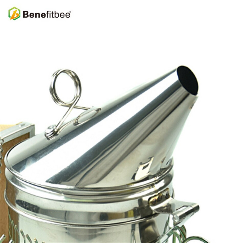 Včelársky dymník Benefitbee, včelí dym na včelí úľ, včelárske nástroje, intenzívny štít na včelárstvo, materiál z nehrdzavejúcej ocele.