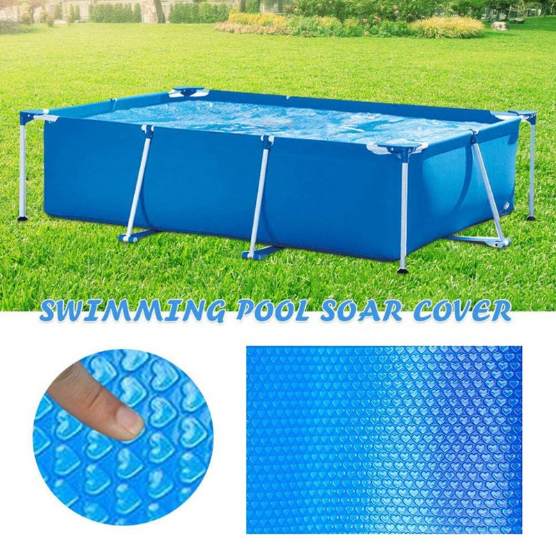 Prelata solara dreptunghiulara capac de protectie pentru piscine Film termoizolant pentru piscina interioara cu cadru exterior 300x200/260x150cm