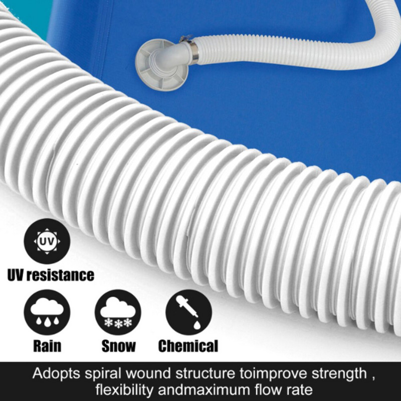 2 vnt baseino pakaitinių žarnų rinkinys ilgo filtro baseino siurblio keitimo žarnos filtro siurblio žarna baseino siurblio filtrui