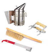 4 ks/sada Najpredávanejšia nová sada včelárskych nástrojov, rozprašovač dymu, zdvíhanie úľov, slezina a škrabka na včely