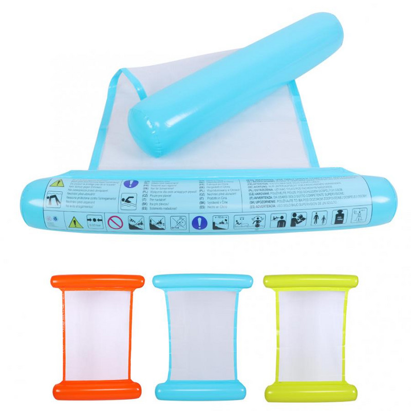 Lova prie baseino vakarėlio žaislas Nešiojamas plūduriuojantis pripučiamas vandens lova sulankstomas hamakas baseino plaukiojanti kėdė