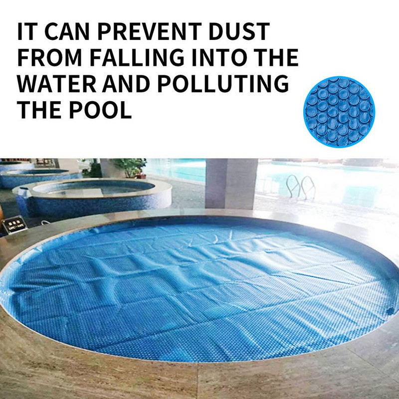Obdĺžniková okrúhla solárna plachta na bazén, hrubá solárna fólia, príslušenstvo na ohrev vody 300x200cm/260x160cm/244cm